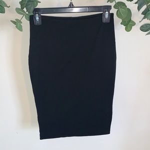 Zara - High Waisted Black Pencil Skirt
